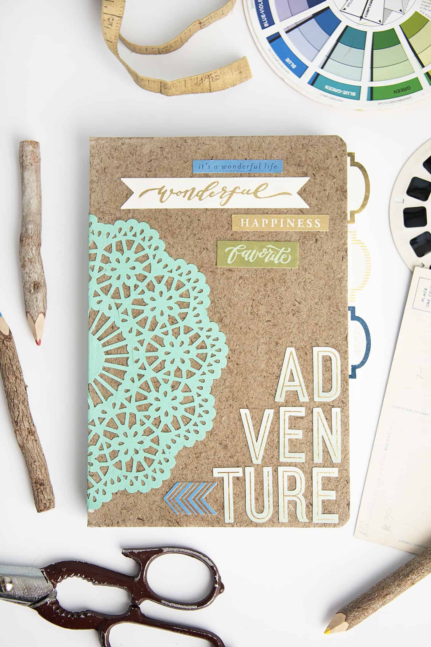 Craft Ideas For Adults To Make And Sell
 Adventure themed DIY Notebook Gift Mod Podge Rocks