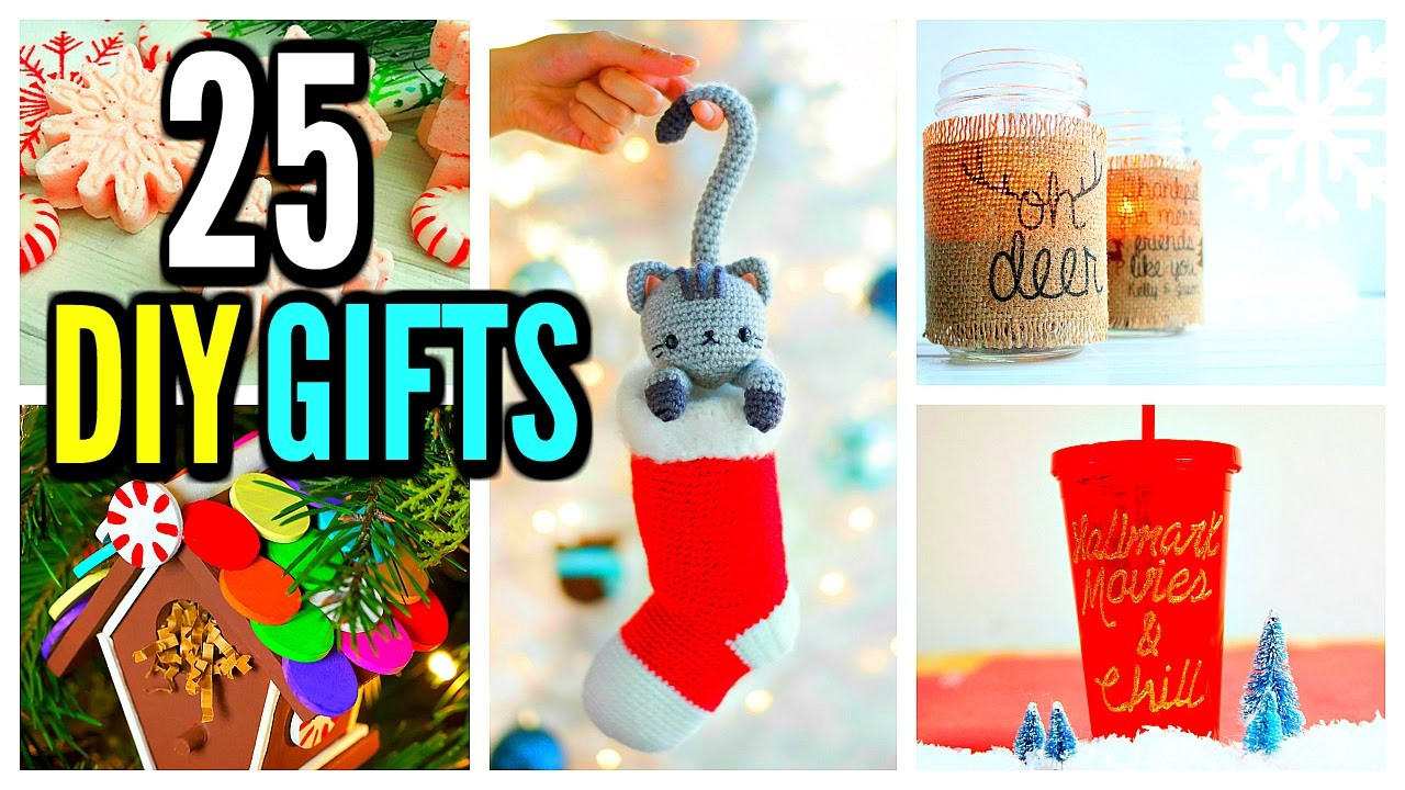 Craft Ideas For Christmas Presents
 25 DIY CHRISTMAS GIFTS Gift Ideas & Christmas Crafts 2016