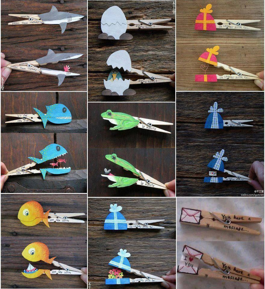 Craft Ideas Using Wooden Clothes Pegs
 Clothes peg craft Great for Ashlyn fine motor
