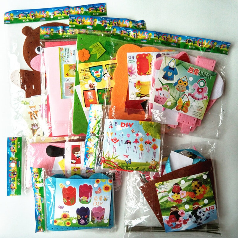 Craft Kits For Kids
 Happyxuan 9 Designs Kids DIY Craft Kits Felt Handicraft