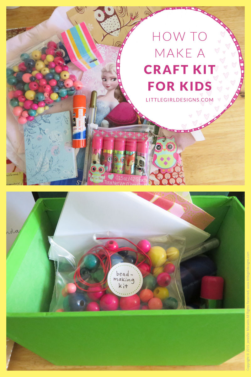 Craft Kits For Kids
 How to Make a Craft Kit for kids Little Girl Designs