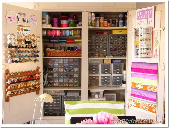 Craft Room Organizing Ideas
 My Craft Cabinet Up Close and Personal In My Own Style