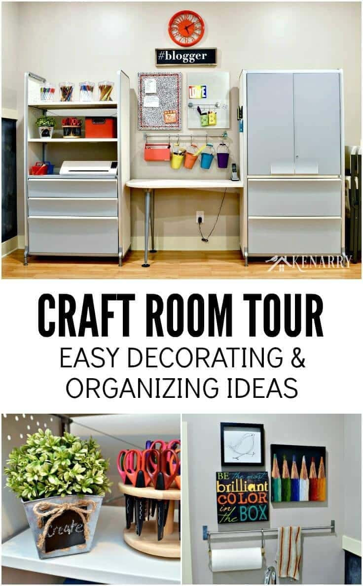 Craft Room Organizing Ideas
 Craft Room Tour Decorating and Organizing Ideas