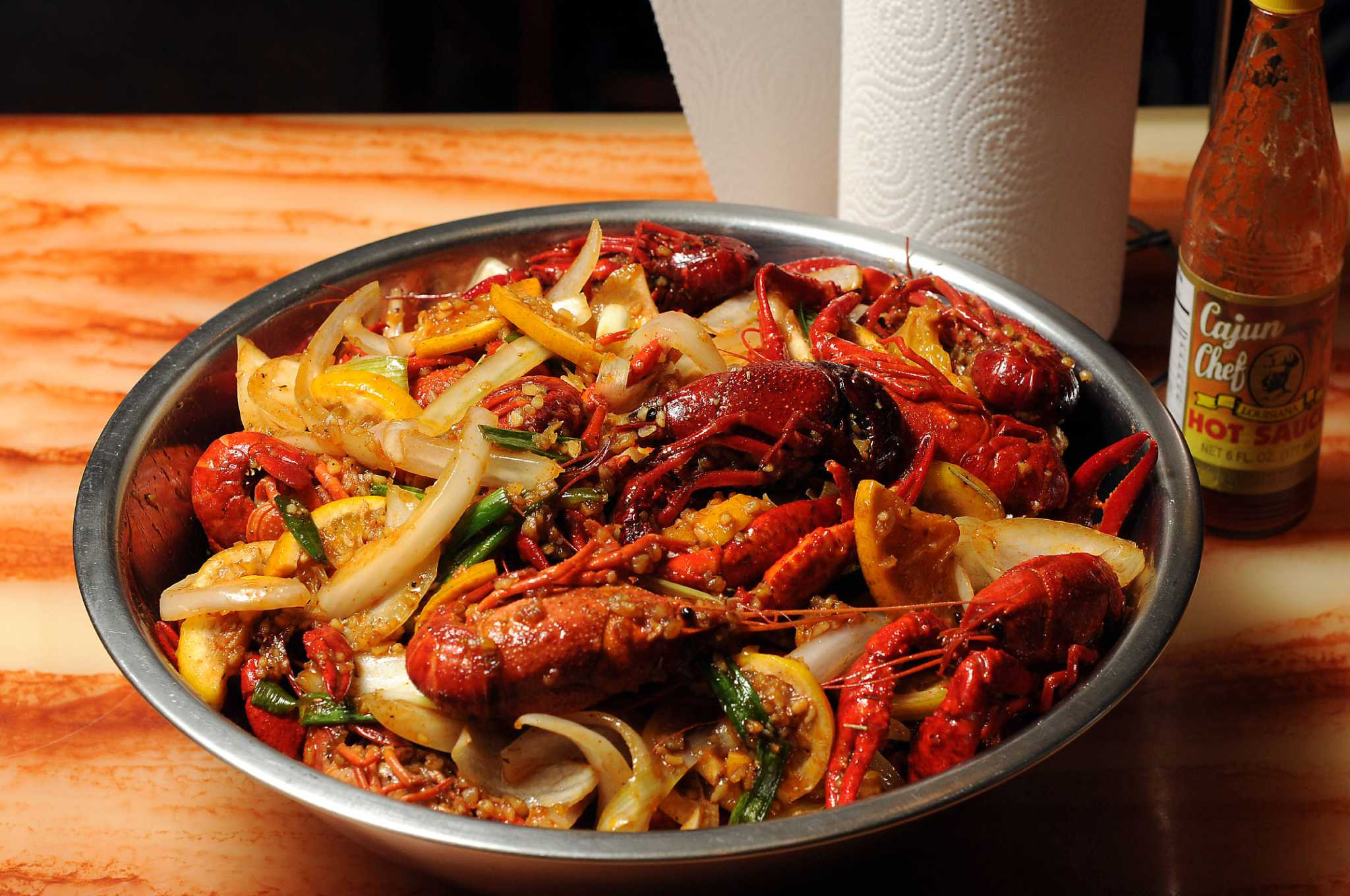 Crawfish &amp; Noodles
 Good life boils over with Cajun Kitchen crawfish Houston