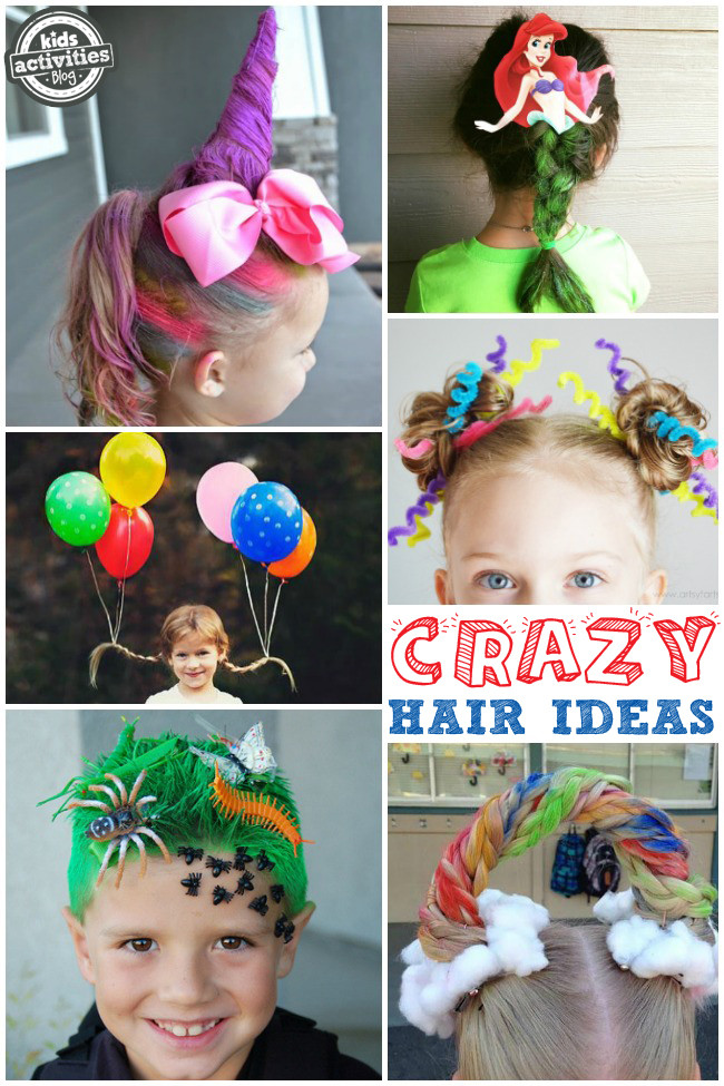 Crazy Hair Day For Kids
 Crazy Hair Day Ideas for School