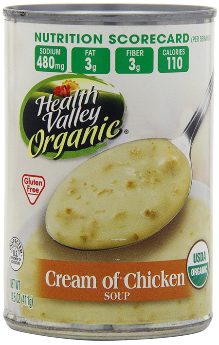 Cream Of Chicken Soup Gluten Free
 Health Valley Gluten free Cream of Chicken Soup