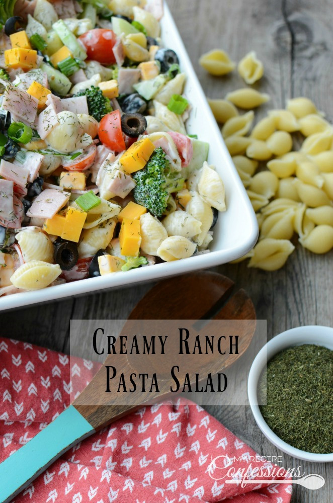 Creamy Ranch Pasta Salad
 Creamy Ranch Pasta Salad My Recipe Confessions