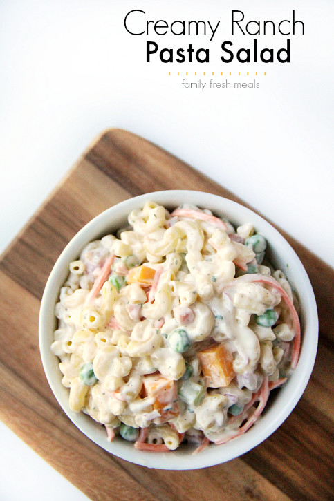 Creamy Ranch Pasta Salad
 Creamy Ranch Pasta Salad Family Fresh Meals