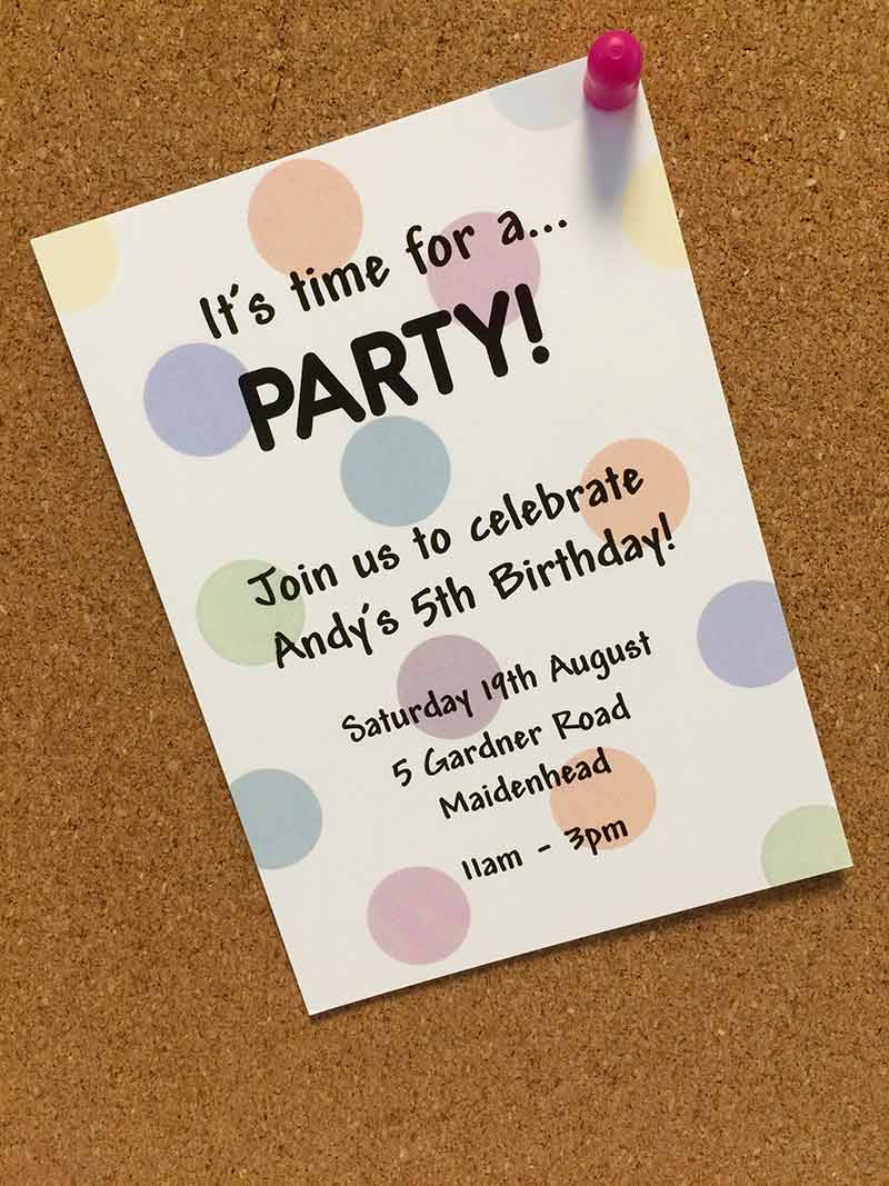 Create Birthday Invitations
 Create cool birthday invitations for kids