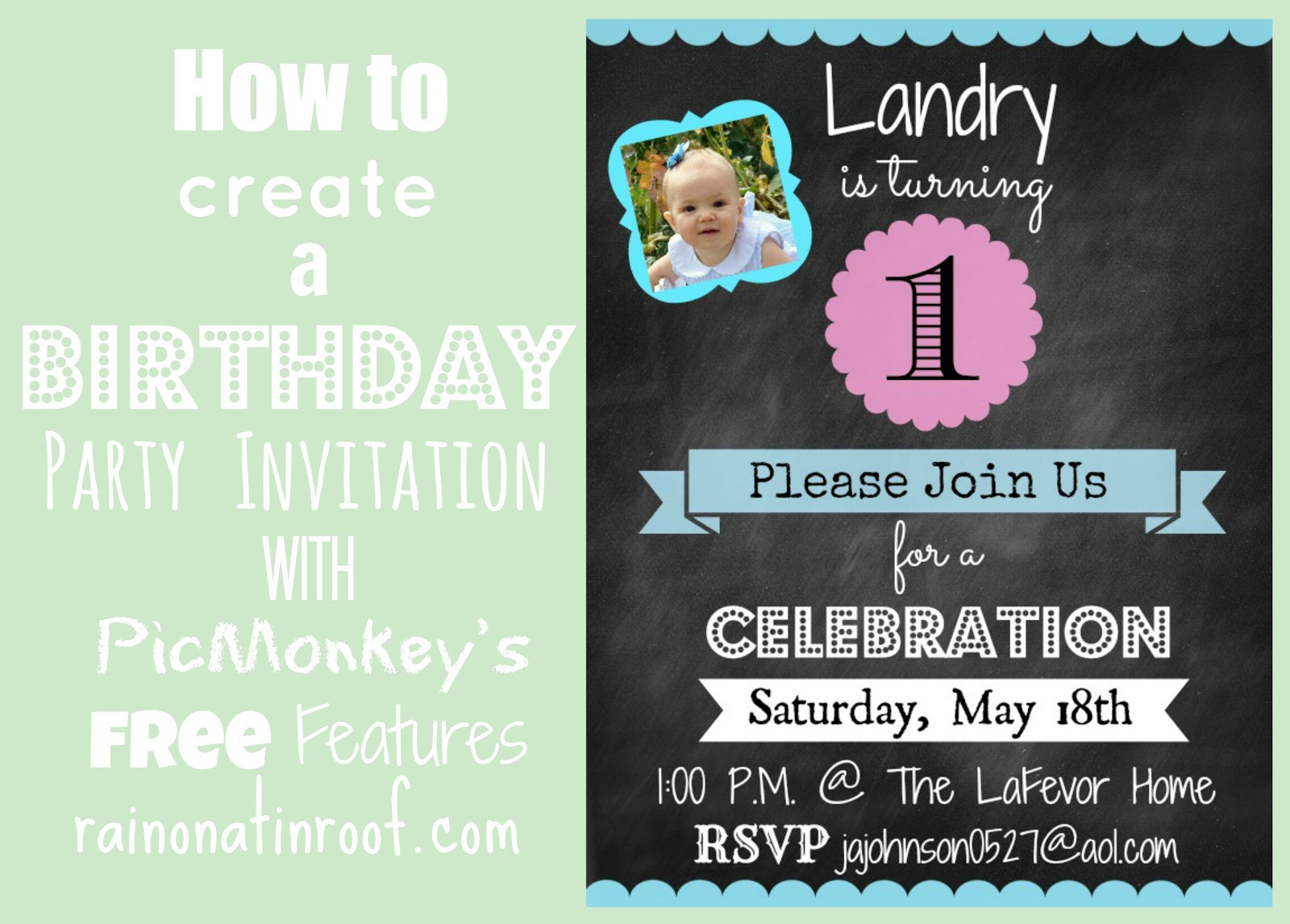Create Birthday Invitations
 How to Create an Invitation in Picmonkey
