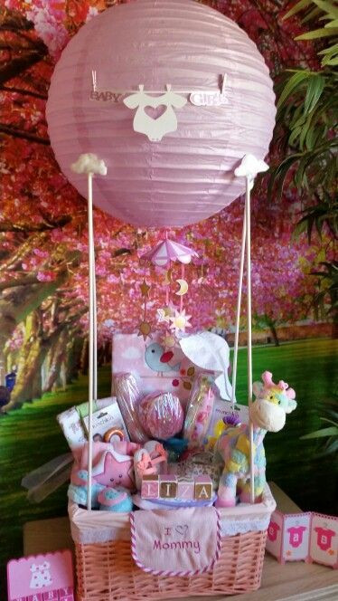 Creative Baby Shower Gifts For Girl
 Hot Air Balloon Hamper