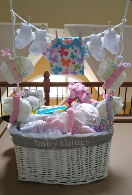 Creative Baby Shower Gifts For Girl
 Here s a Pinterest inspired baby shower t I made for