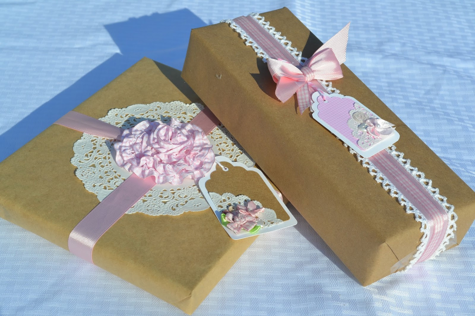 Creative Ways To Wrap A Baby Shower Gift
 Corner of Plaid and Paisley Gift Wrapping Posts