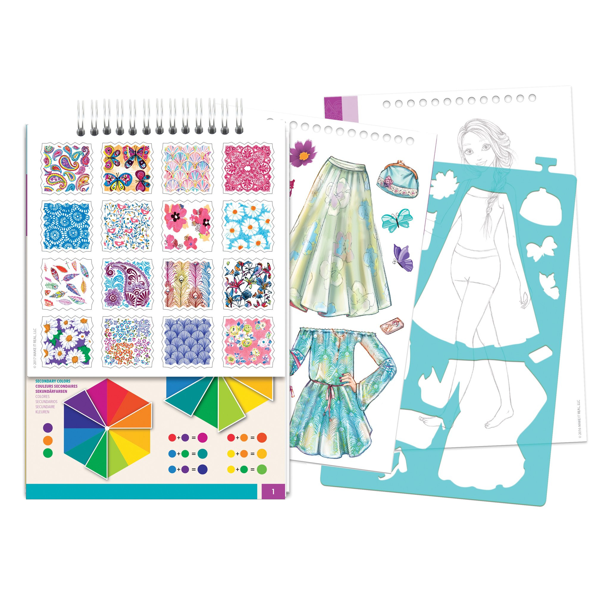 Creativity For Kids Kit Fashion Design Studio
 Make It Real Fashion Design Sketchbook Blooming