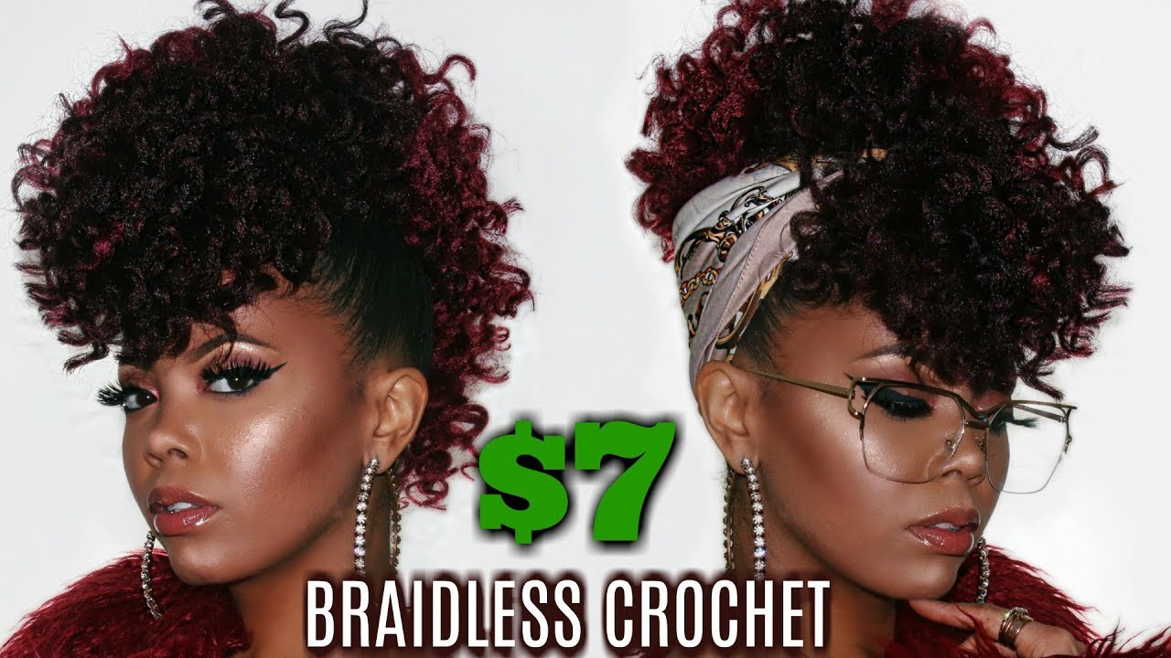 Crochet Updo Hairstyles
 $7 BRAIDLESS CROCHET FAUX HAWK NO CORNROWS