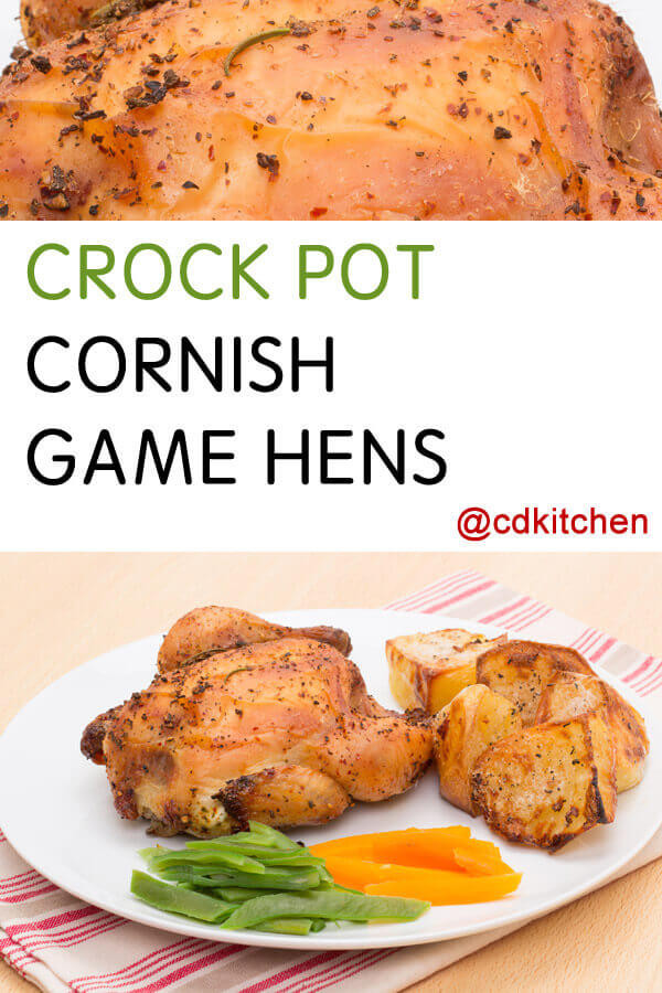 Crock Pot Cornish Game Hens Recipe
 Crock Pot Cornish Game Hens Recipe