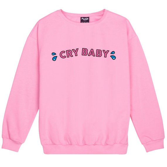 Cry Baby Fashion
 Cry Baby Sweater Jumper Womens La s Sweatshirt Tumblr Slogan