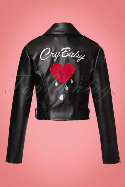 Cry Baby Fashion
 50s Kim Cry Baby Biker Jacket in Black