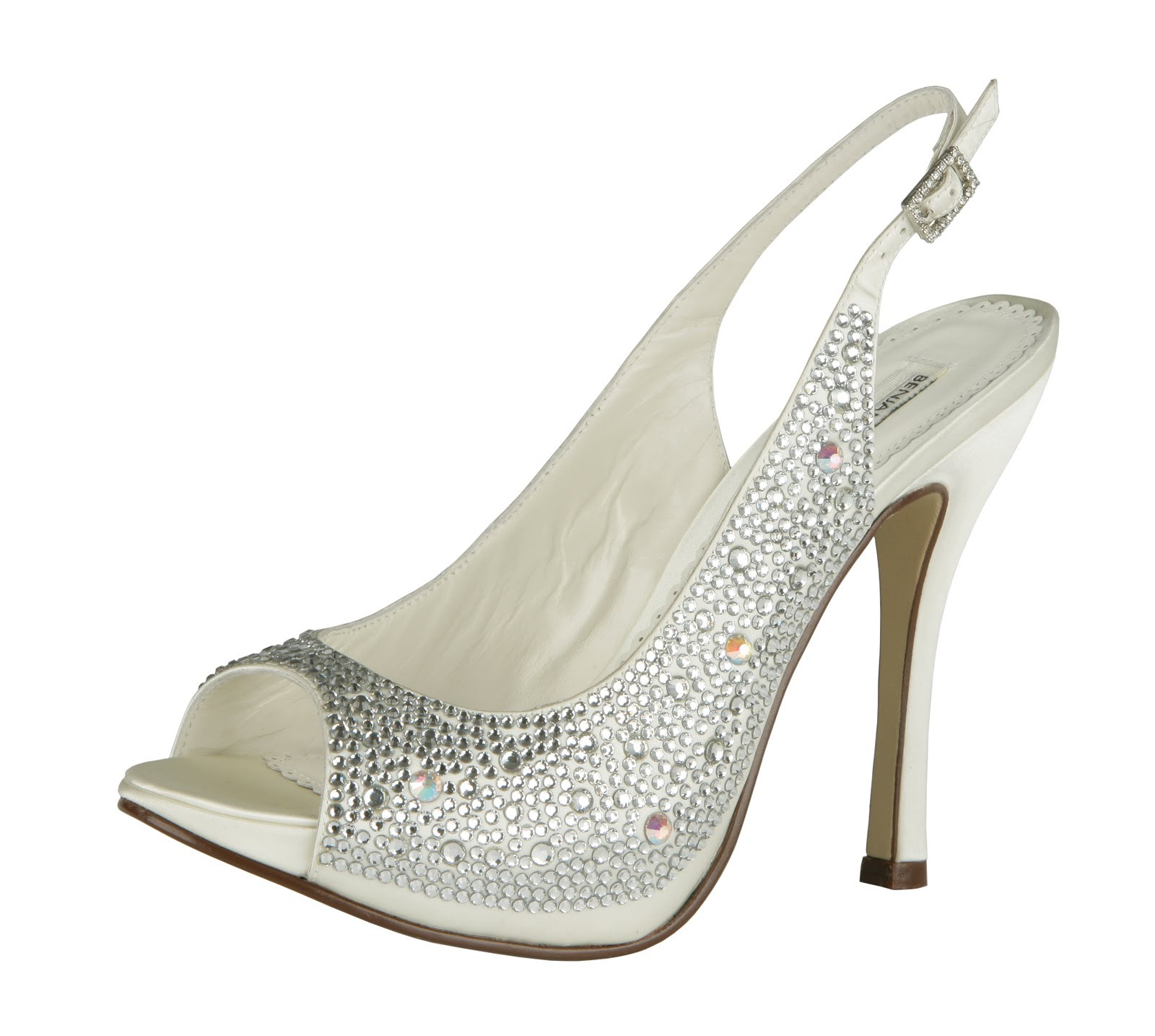 Crystal Heels Wedding Shoes
 Everything But The Dress All Crystal Bridal Shoes by