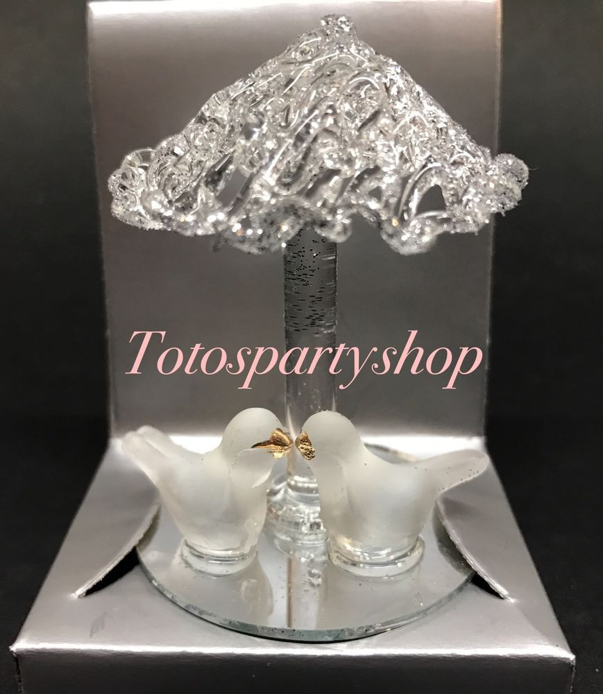 Crystal Wedding Favors
 12 Crystal Kissing Doves Nuestra Boda Favors Wedding Party