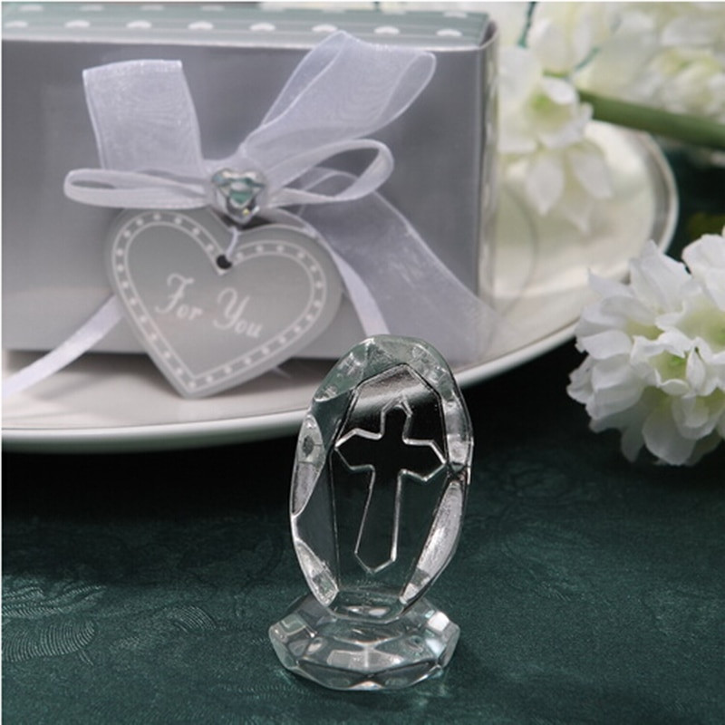 Crystal Wedding Favors
 12pcs lot Small Wedding Favors Crystal Cross Standing Baby
