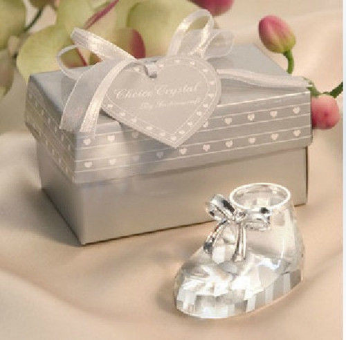 Crystal Wedding Favors
 Crystal Baby Shoe Design Wedding Favor Crystal Baby shower