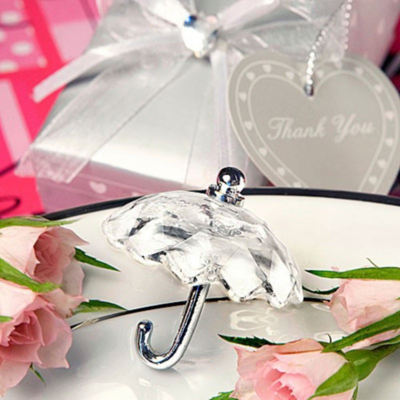Crystal Wedding Favors
 Unique Design K9 Crystal Umbrella Gift For Baby Baptism