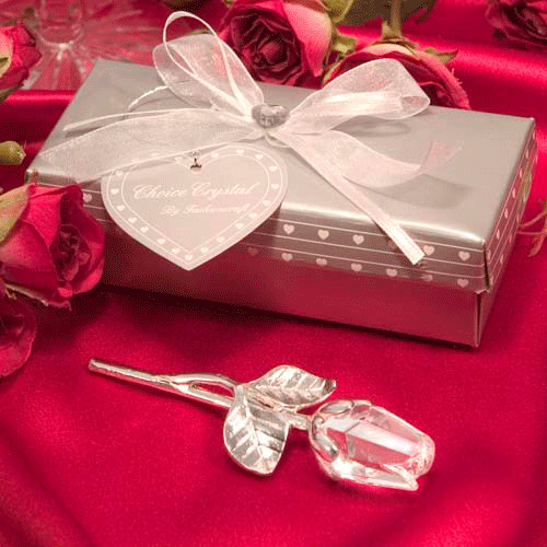 Crystal Wedding Gifts
 Crystal Rose Wedding Favors – Big Impression Small Cost