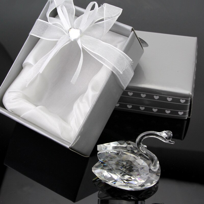 Crystal Wedding Gifts
 Unique Wedding Favors K9 Crystal Swan Good For Wedding