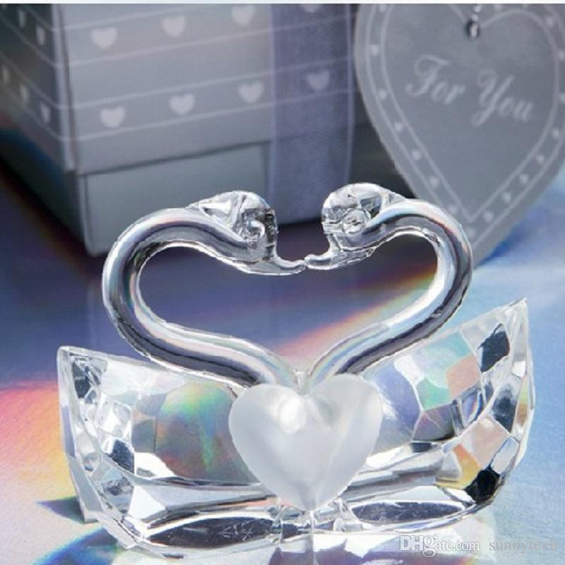 Crystal Wedding Gifts
 Romantic Wedding Favors And Gift K5 Crystal Kissing Swans