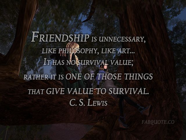 Cs Lewis Friendship Quotes
 Cs Lewis Quotes Friendship QuotesGram