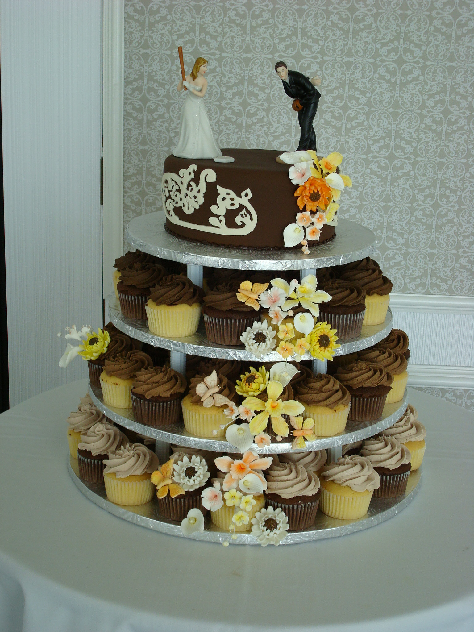Cup Cake Wedding Cakes
 Cupcake Wedding Cakes