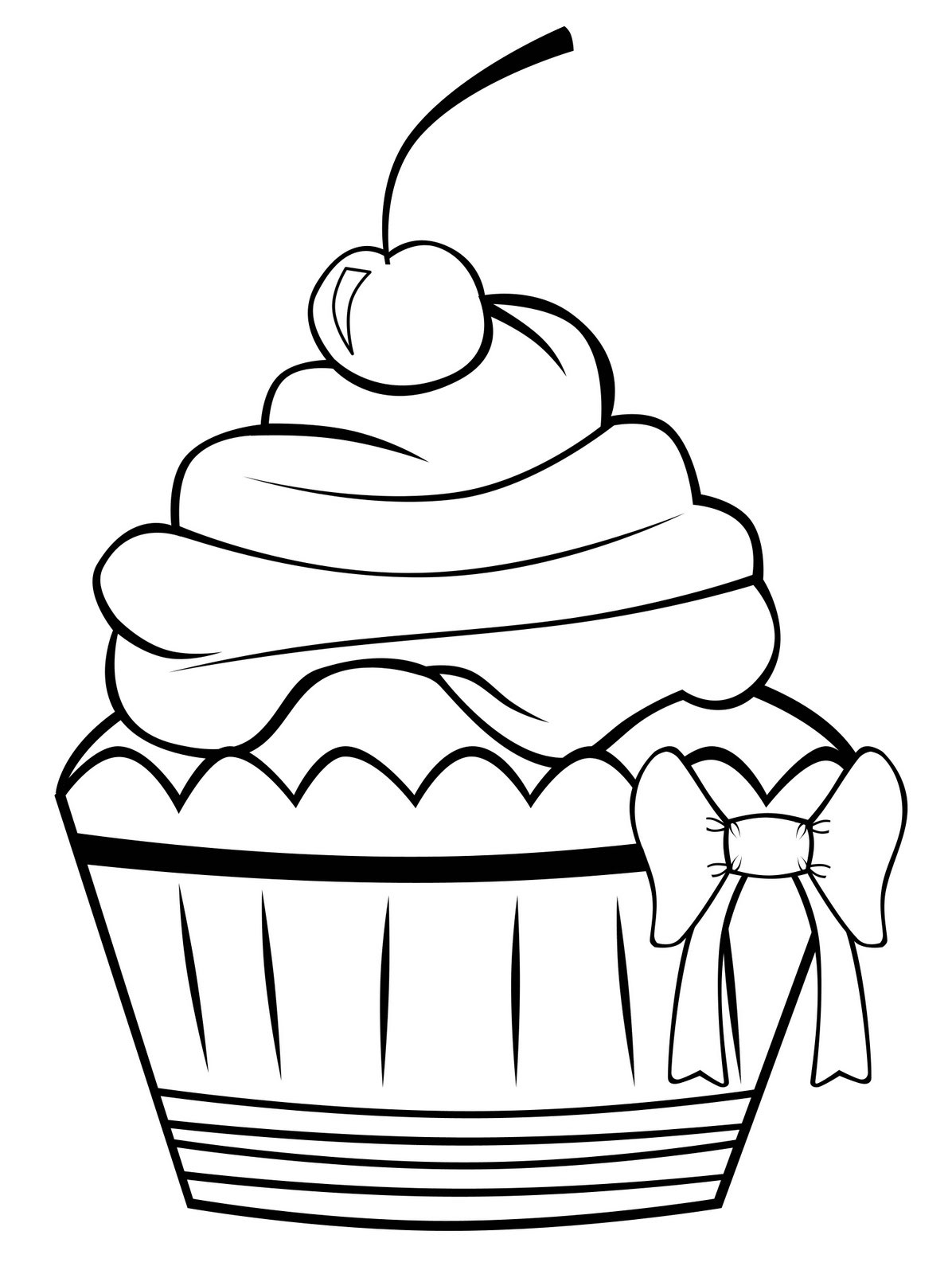 Cupcake Printable Coloring Pages
 Kids Coloring Pages Cupcake Coloring Pages