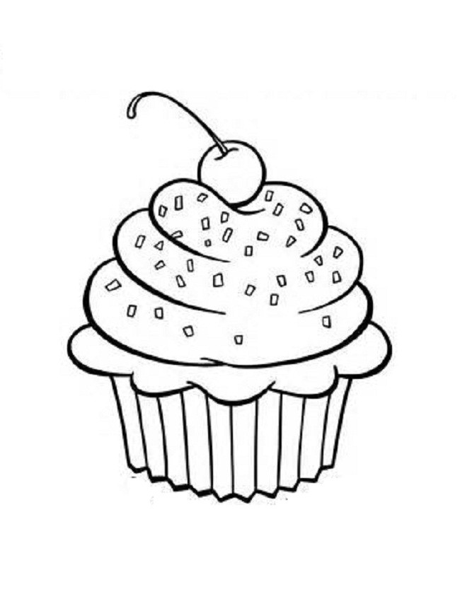 Cupcake Printable Coloring Pages
 Free Printable Coloring Pages For Kids Cup Cake Coloring
