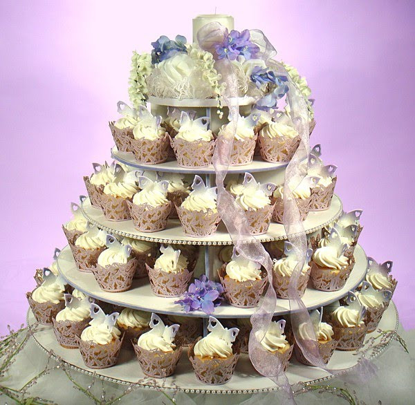 Cupcake Wedding Cake Stand
 Everything Green Weddings and More Cupcake Wedding Cakes