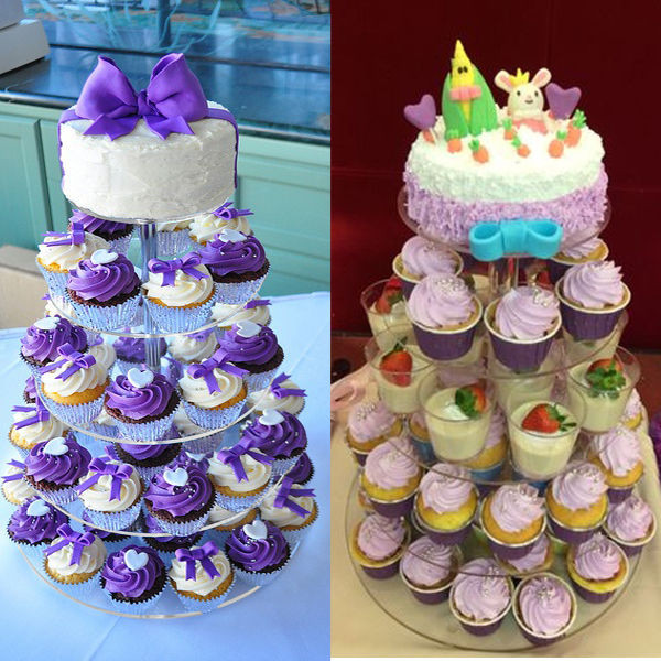 Cupcake Wedding Cake Stand
 5 Tier Clear Acrylic Round Cupcake Stand Wedding Birthday