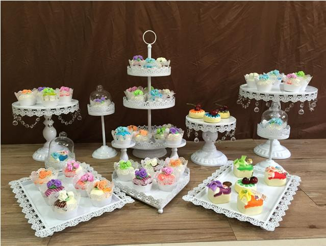 Cupcake Wedding Cake Stand
 12pcs set white cake stands wedding cupcake stand cake