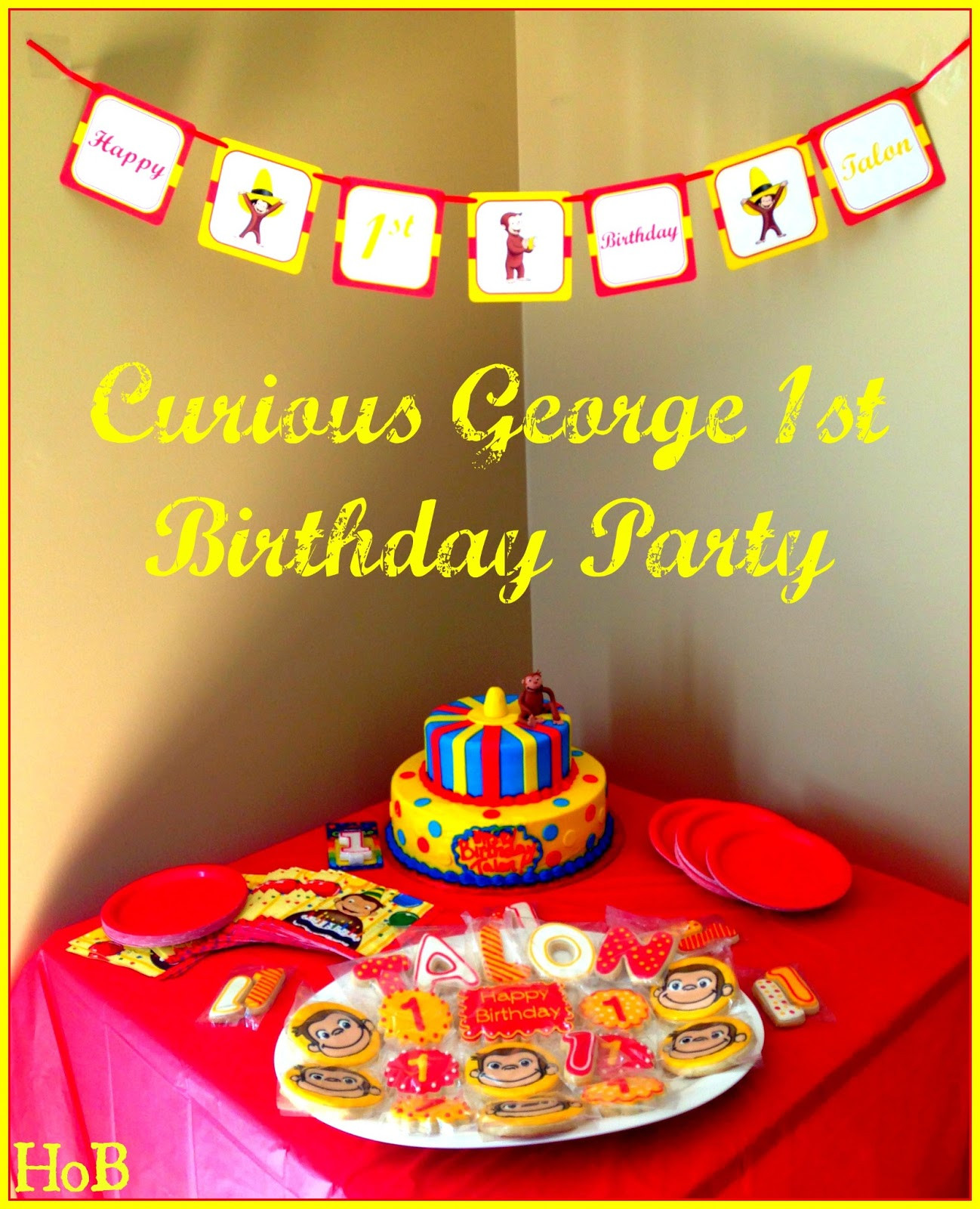 Curious George Birthday Decorations
 House of Burke Talon s Curious George Themed 1st Birthday