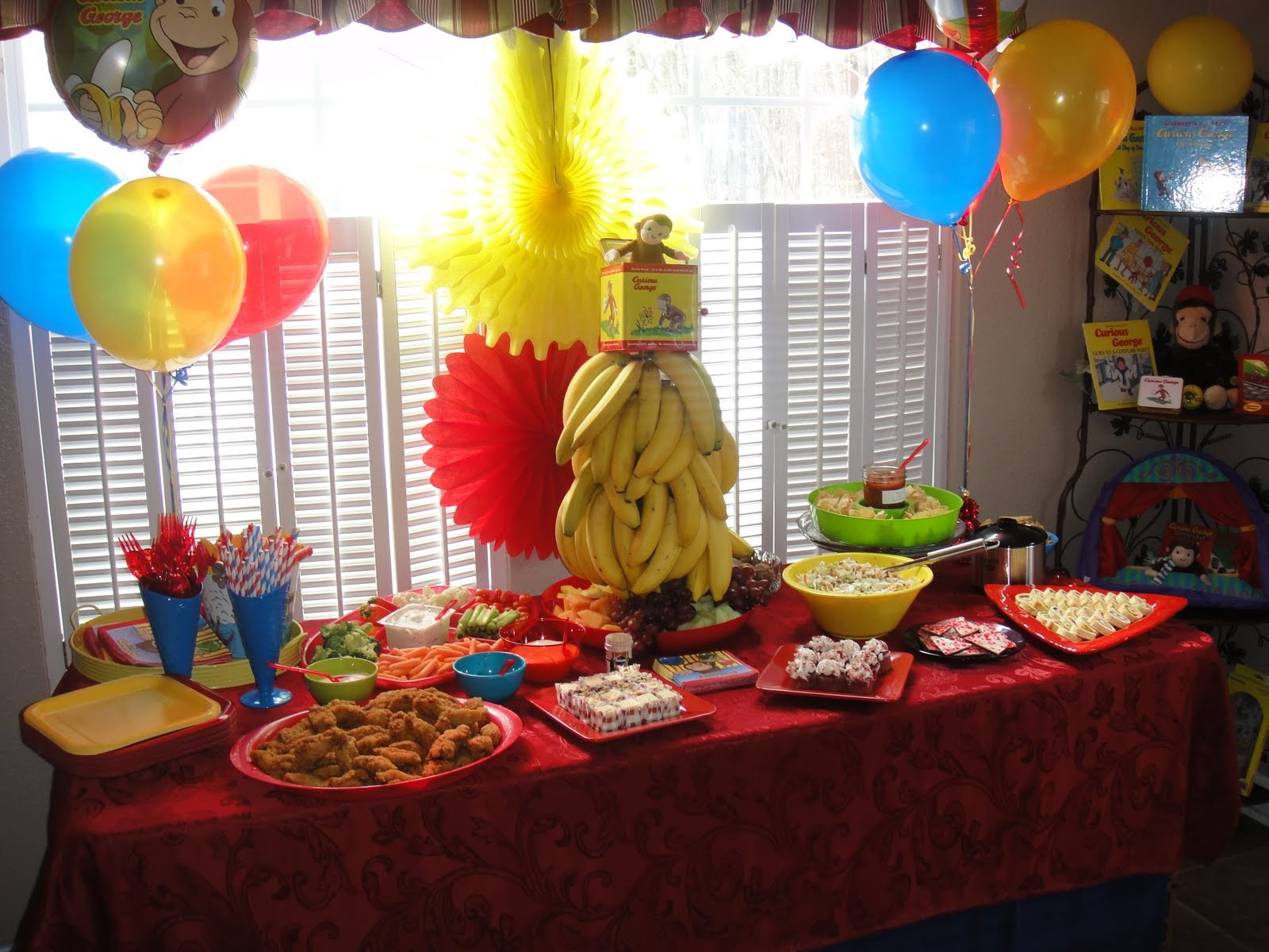 Curious George Birthday Decorations
 All About the Tables Curious Colin s Curious George 1st