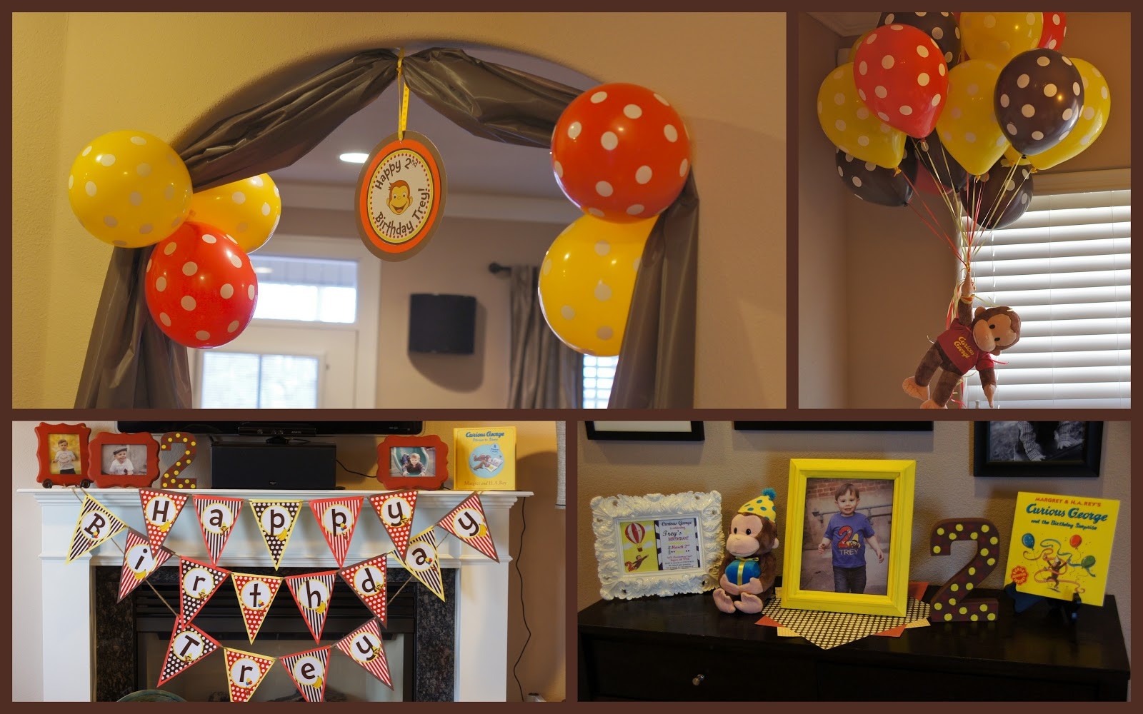 Curious George Birthday Decorations
 Amanda s Annotations Trey s Curious George 2nd Birthday