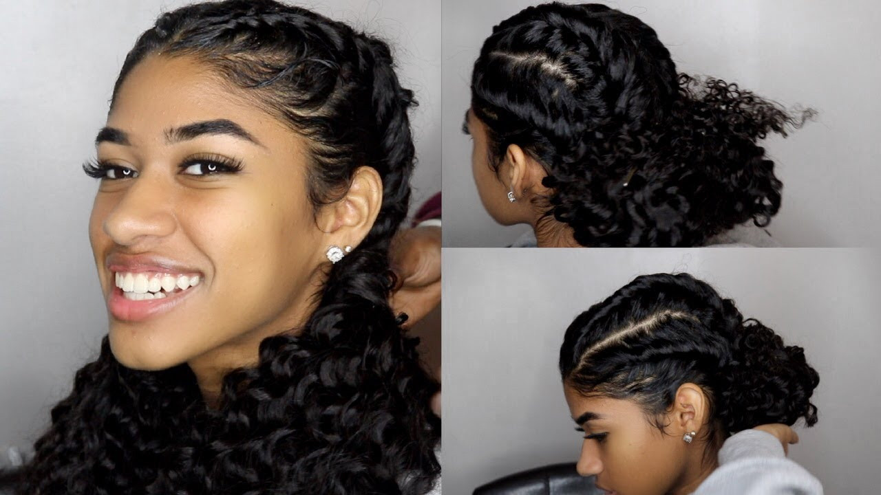 Curly Hairstyles With Braid
 EASY Braided Hairstyles for Curly Hair
