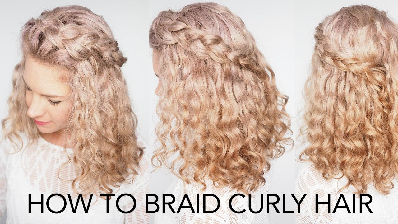 Curly Hairstyles With Braid
 How to braid curly hair 5 top tips a quick and easy