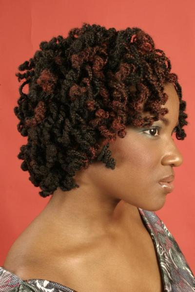 Curly Hairstyles With Braid
 Curly braided two toned hairstyle thirstyroots