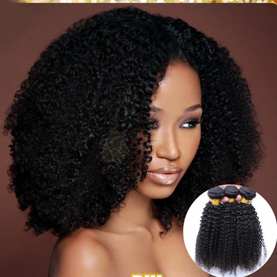 Curly Kinky Hairstyles
 1 Bundles Brazilian Kinky Curly Human Hair Extensions 