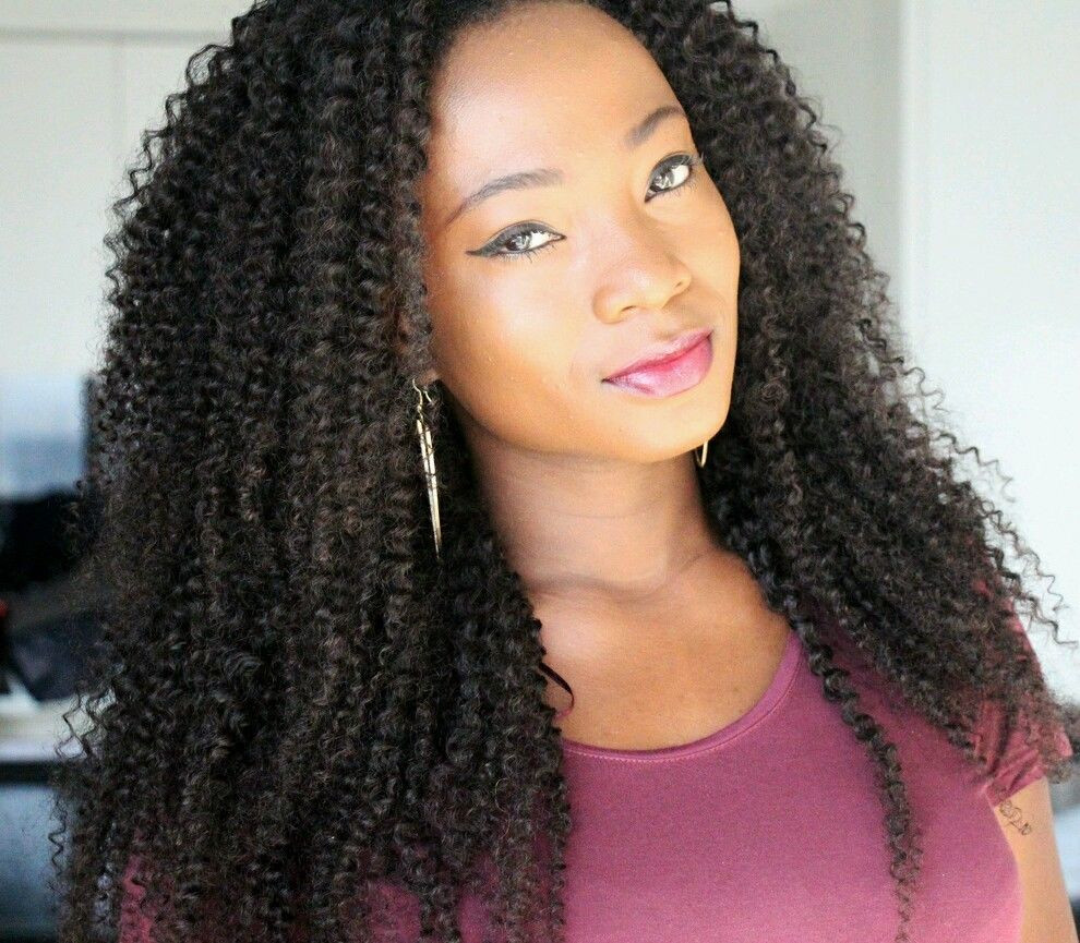 Curly Kinky Hairstyles
 20 Afro Kinky Curly Human Hair Braiding Bulk Extensions