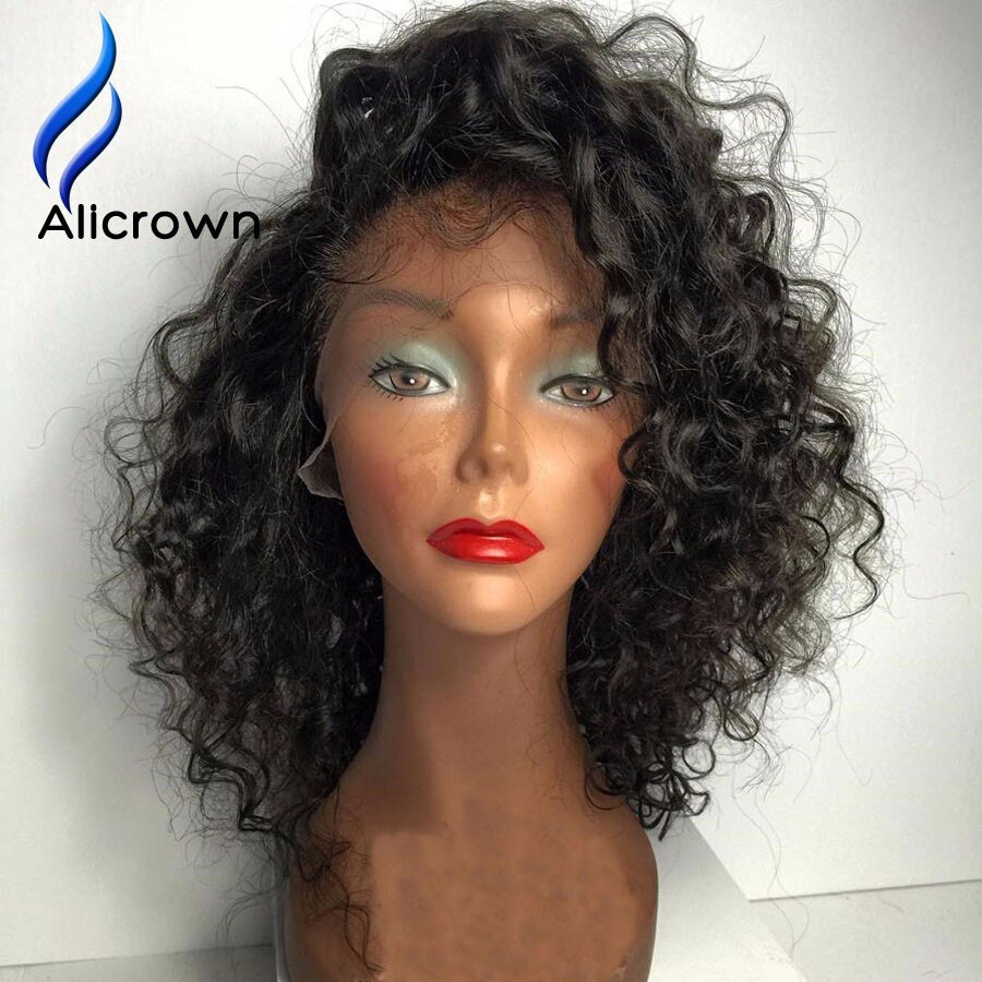 Curly Lace Front Wigs With Baby Hair
 Glueless Full Lace Human Hair Wigs Curly Lace Front Wigs