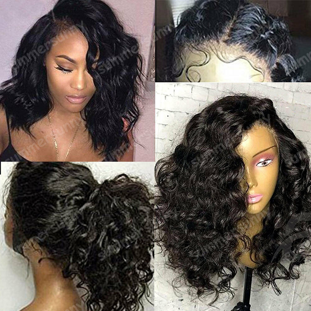 Curly Lace Front Wigs With Baby Hair
 Malaysian Virgin Human Hair Curly Wavy Lace Front Wig Full