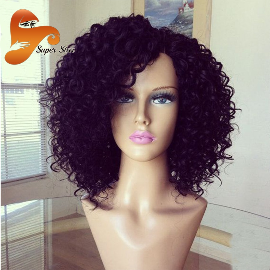 Curly Lace Front Wigs With Baby Hair
 Curly Full Lace Human Hair Wigs With Baby Hair Glueless