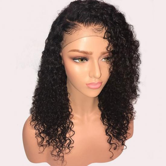 Curly Lace Front Wigs With Baby Hair
 Curly Lace Front Human Hair Wigs Pre Plucked With Baby