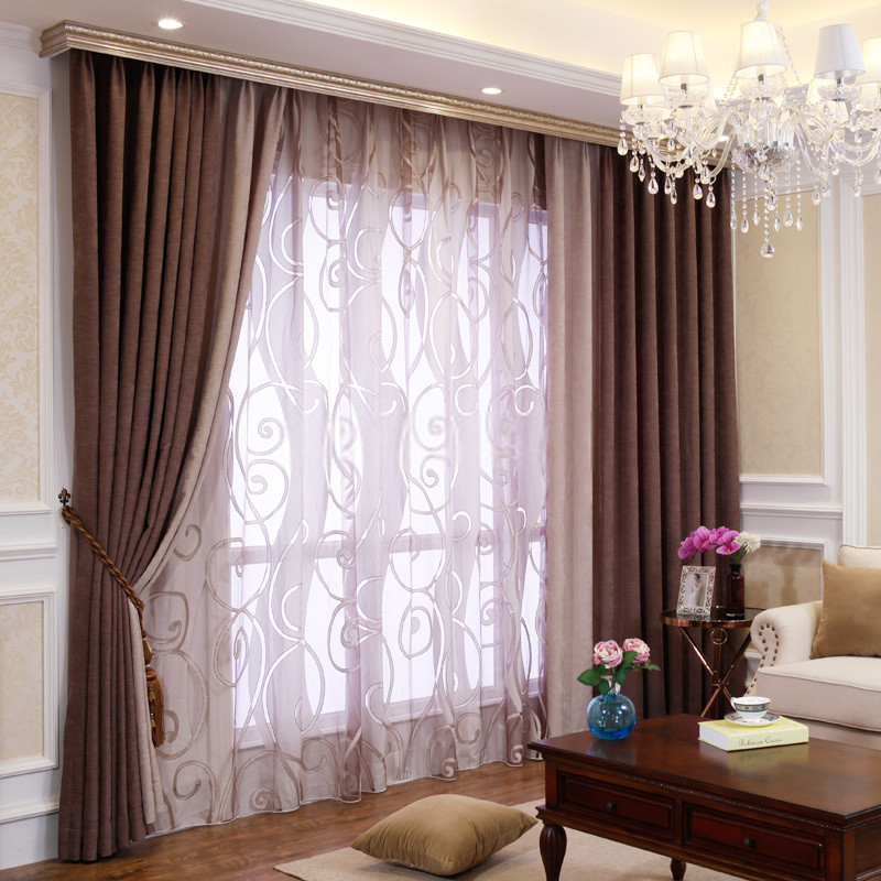 Curtain Living Room
 Bedroom or Living Room Chenille Blackout curtains drapes